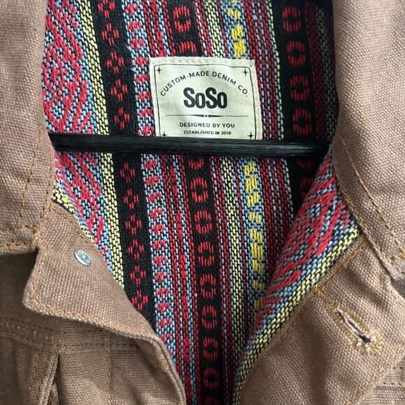 SOSO Brown Denim Jacket - Picture 2 of 8